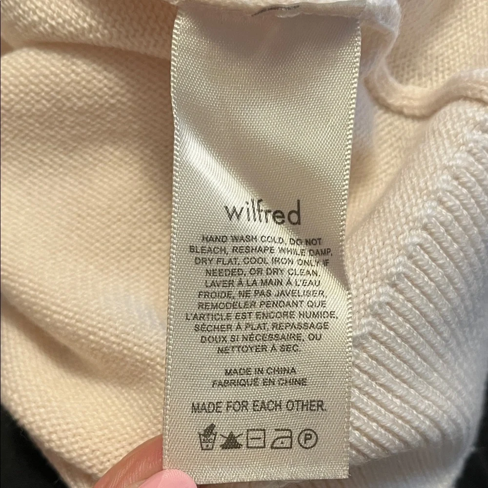 Aritzia Ginny Polo Sweater - Ivory/Cream - Picture 8 of 9